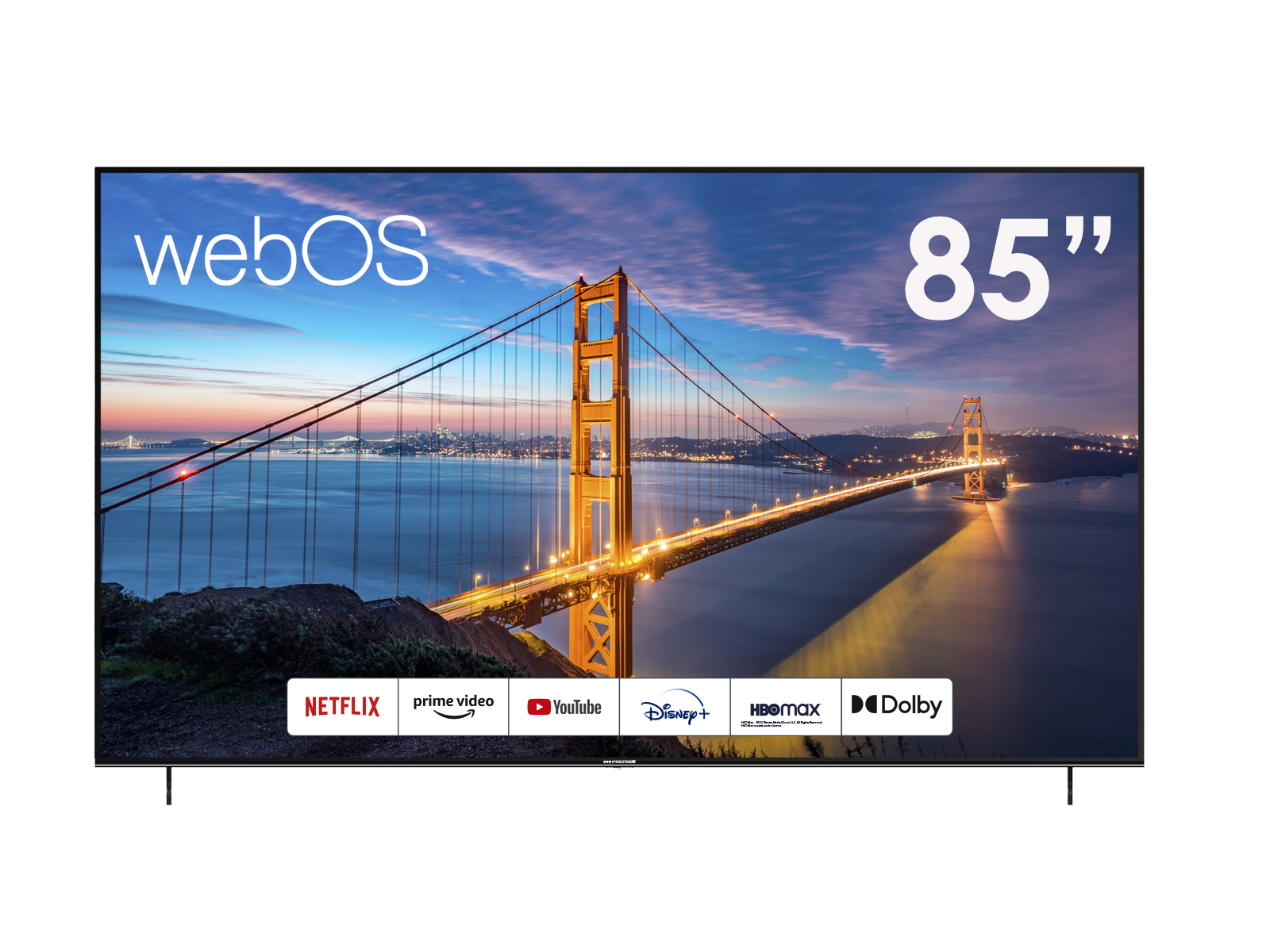 Tiendas Premier Panamá  Tv 85” uhd webos smart c/dvb-t2, c/r de voz, sin  marco (1+1)