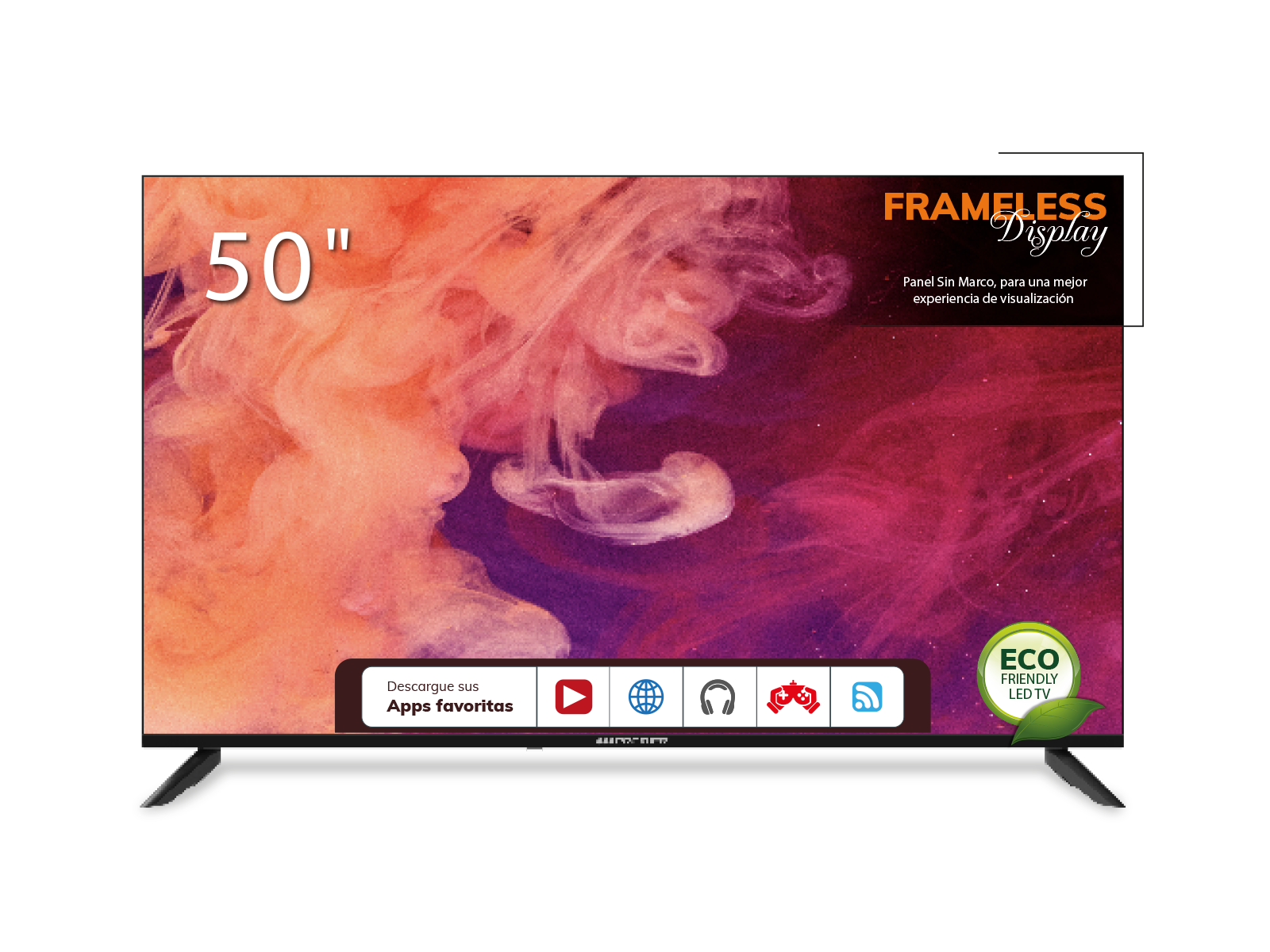 Tiendas Premier Panamá  Tv 50” uhd smart c/dvb-t2, s/marco