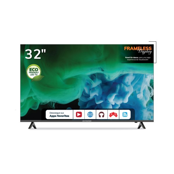 Productos Premier  Tv 32” hd smart c/ dvb-t2, bt, sin marco, android 11.0