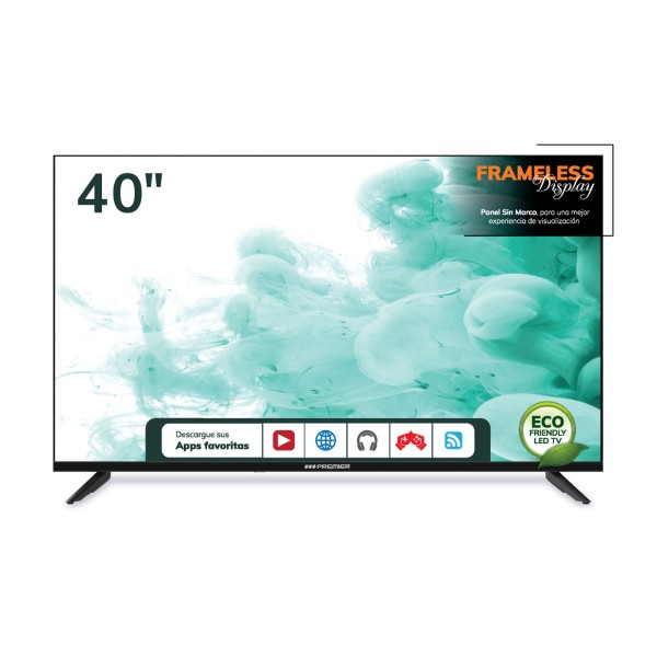 Imagen del producto Tv 40” fhd smart c/ dvb-t2, bt, sin marco, dolby, android 13.0